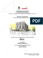 Proyecto Estructural - 2. Memorias Calculo Estructural - 2. Memoria Cálculo Estructural