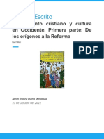 LIBRO Tillich Pensamiento Cristiano y Cultura en Occidente. Primera Parte - de Los Orígenes A La Reforma.