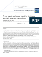 A New Branch and Bound Algorithm For Integer Quadratic Programming-2016