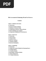 Risk Assessment in Estimating Oil and Gas Reserves