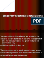 Temporary Electrical Installations