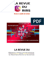 Revue Du RIRS Numéro 5 Juillet 2022