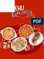 Mimos Pizza Menu