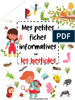 Mes Petites Fiches Les Bestioles