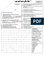 Quiz 13 Juvenis