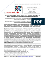 Cirurgia Bariátrica Por Bypass Gástrico em Y de Roux - Abordagem Da - Técnica e de Possíveis Complicações Tardias No Pós Operatório