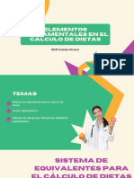 Elementos Fundamentales en El Calculo de Dietas