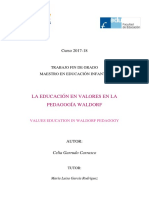 2018 - TFG - La Educación en Valores en La Pedagogía Waldorf