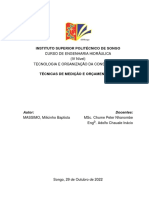 Técnicas de Medição e Orçamentação