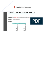 Funciones Matemáticas