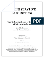 Admin Law Review Explosion of Foi 2006