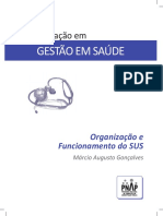 Organização e Funcionamento Do SUS