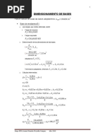 DIMENSIONAMIENTO DE BASES Medianera