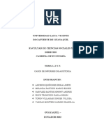 Casos 1, 2 y 3 de Informes de Auditoria Trabajo Grupal