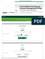 APICS CPIM Planning and Inventory Management - ASCM - Brochure