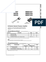 Data Sheet 2n5457 Jfet