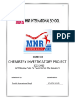 Chemistry Investigatory Project Class-12