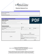 Physician Statement Form