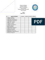 List of Students Face To Face Grade 10