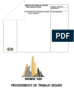 Procedimiento de Trabajo Seguro para Mamposteria