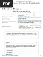 Examen - (AAB01) Cuestionario 2 - Desarrolle El Cuestionario EVA 2