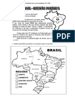 Atividade de Geografia 4º Ano