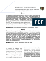 Informe 1. Determinación Del Número de Coordinación de Un Complejo 1