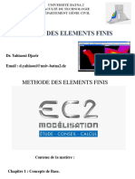 Presentation-Chapitre 1-Principes de La Methode Des Elements Finis