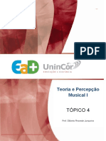 Tópico 4: Teoria e Percepção Musical I