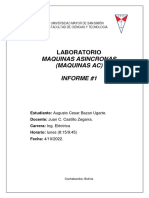 Maquinas Asincronas (Maquinas Ac) Informe #1: Laboratorio