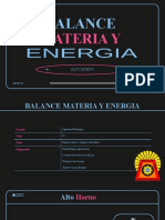 Balance Materia y Energia en Alto Horno - Trabajo Terminado