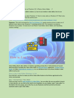 Use Video Editor Windows 11