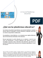 2.4 Uso de Plataformas Educativas