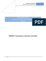 Solucionario - 4eso - Academicas - U03 Ecuac y ST Lin y No Linea