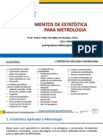 Fundamentos Estatística para Metrologia