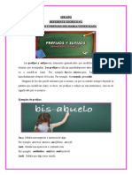 1er Año. Referente Teórico # 1. Sufijos y Prefijo.