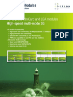 Embedded Modules: Pci Express Minicard and Lga Modules High-Speed Multi-Mode 3G