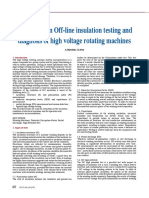 Off-Line Insulation Testing and Diagnosis of HV Machines