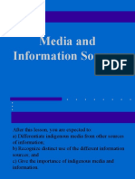 Media and Information Sources