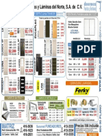 Puertas y Ventanas Precios Septiembre 2022