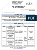 Agenda Semana 26 2022