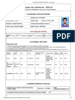 Punjab Law Admissions 2021 - Home Page