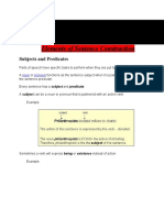 Elements of Sentence Construction