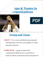 Groups & Teams in Organizations