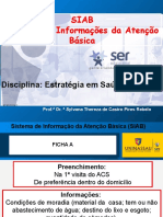 Aula SIAB 2 - Sistema de Informações de Atenção Básica Estagio em Saude Publica I UNINASSAU