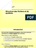 Chapitre 07 - Structure Des Fichiers Et Du Système