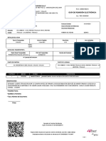 Guía de Remisión Electrónica: Cantidad Medida Código Descripción