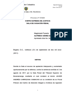 República de Colombia: Corte Suprema de Justicia Sala de Casación Penal