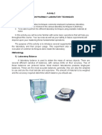 Activity 2 A Common Laboratory Techniques