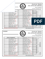 Gracie Combatives At-Home Training Tracker Card